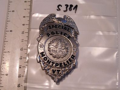 Polizei Police Badge USA Montpelier (s381)