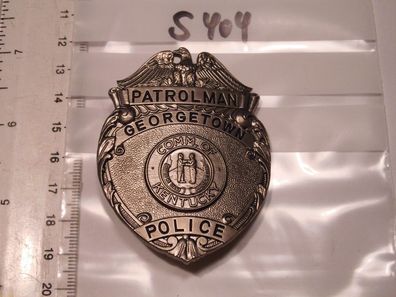 Polizei Police Badge USA Georgetown Police Petrolman (s404)