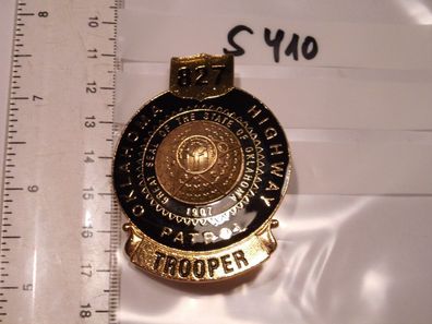 Polizei Police Badge USA Oklahoma Highway Patrol (s410)
