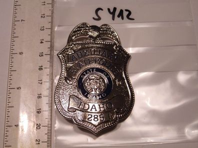 Polizei Police Badge USA Idaho State Police Auxiliary (s412)
