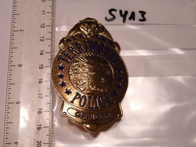 Polizei Police Badge USA Alaska Territorial Police (s413)