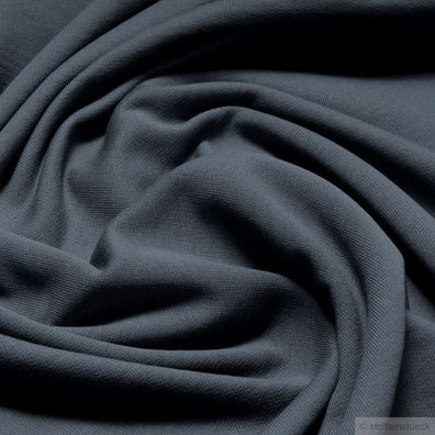 Stoff Baumwolle Single Jersey angeraut grau Sweatshirt weich dehnbar