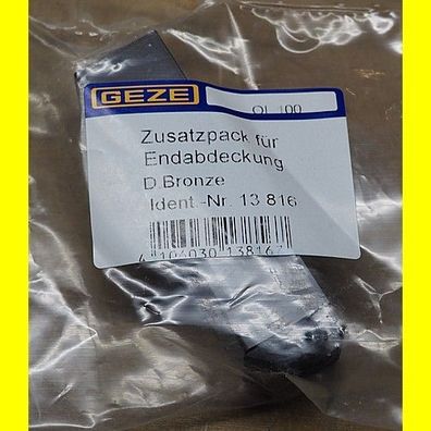 Geze - Zusatzpack für Endabdeckung D Bronze Ident.-Nr. 13816
