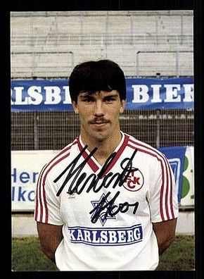 Heribert Hoos 1. FC Kaiserslautern 1984-85 Autogrammkarte + A47206