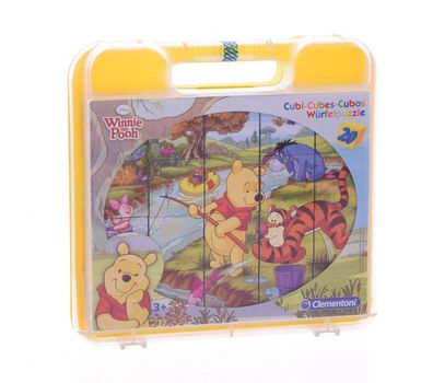 Clementoni Winnie Pooh Würfelpuzzle (20 Teile) Puzzle Kinderpuzzle 6 Motive
