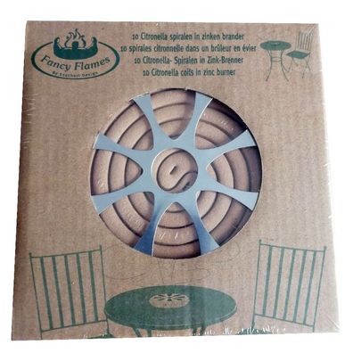 10 x Citronella-Spiralen in Blechdose Mückenschutz Insektenschutz Rauchspirale