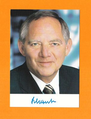 Wolfgang Scheuble (deutscher Politiker - CDU) - persönlich signiert