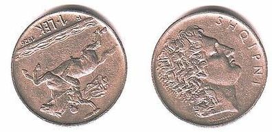 1 Lek Nickel Münze Albanien 1926 Reiter