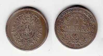 1 Mark Silber Münze Kaiserreich 1878 J