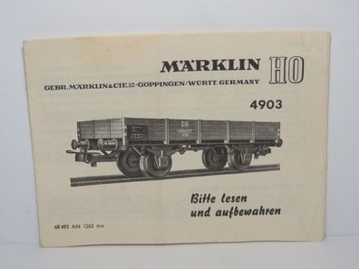Märklin 4903 - Betriebsanleitung - 68 493 AN 1262 mo - Nr. 018