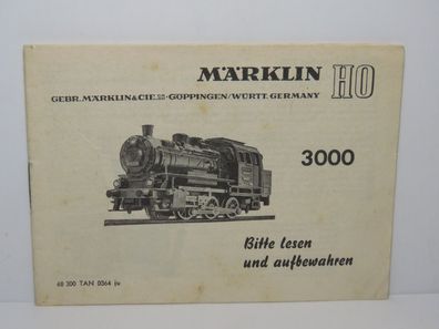 Märklin - Betriebsanleitung - BR 89 026 - 68 300 TAN 0364 ju - Nr. 004