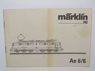 Märklin Ae 6/6 - Betriebsanleitung - Nr. 027