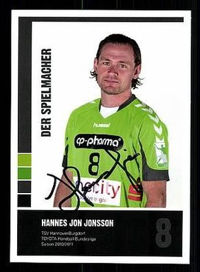 Hannes Jon Jonsson TSV Hannover-Burgdorf 2010-11 TOP AK Orig. Handball + A47626