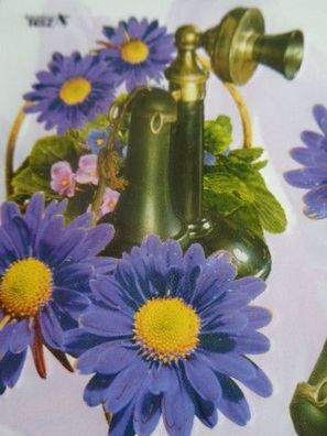 TBZ 3D Bogen Blumen Blüten Vintage Telefon Wählscheibe