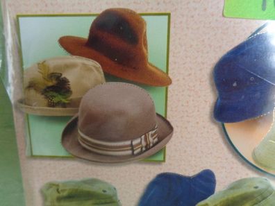 TBZ 3D Bogen geprägt folienverziert Hut Hüte Mode Cap Cappy Mütze Vintage