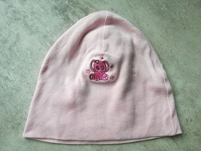 rosa Mütze Topolino Gr. 74-80, 100% Baumwolle