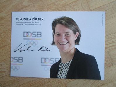 Vorstandsvorsitzende DOSB Veronika Rücker - handsigniertes Autogramm!!!