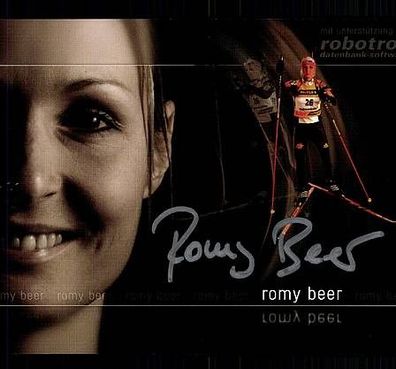 Romy Beer Autogrammkarte Original Signiert Skilanglauf + A47400