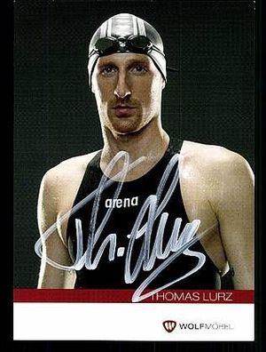Thomas Lurz Autogrammkarte Original Signiert Schwimmen + A47529
