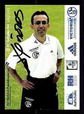 Dr. Christos Papadopoulos FC Schalke 04 2002-03 1. Karte + A47926