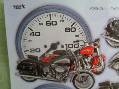 TBZ 3D Bogen Mireille Karten Stanzmotive Motorrad Krad Fahrzeug Tachometer Helm