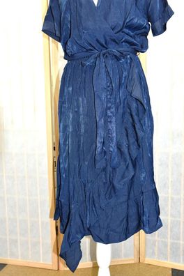 Conleys Kleid Blau mit Wickeloptik Gr. 38