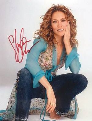 Original Autogramm SHERYL CROW auf Großfoto