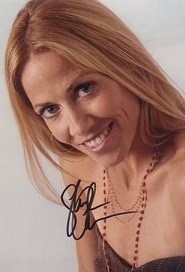 Original Autogramm SHERYL CROW auf Großfoto
