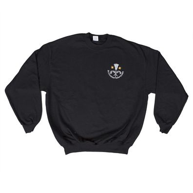 Sweatshirt mit Einstickung - Schornsteinfeger - 09087 schwarz Gr. S-2XL