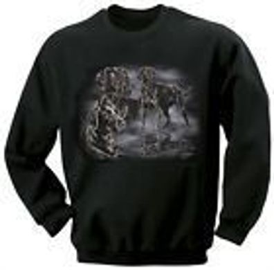 Sweatshirt mit Print - Labrador - 10102 - schwarz - ©Kollektion Bötzel - Gr. L