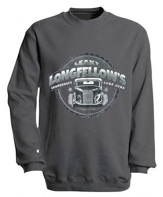 Sweatshirt mit Print - Longfellows - versch. farben zur Wahl - S10281 - Gr. grau / L