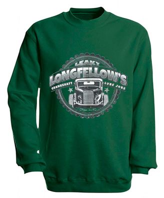 Sweatshirt mit Print - Longfellows - versch. farben zur Wahl - S10281 - Gr. grün / S