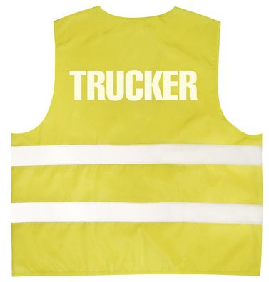 Warnweste mit Aufdruck - Trucker - 11568 gelb 4XL