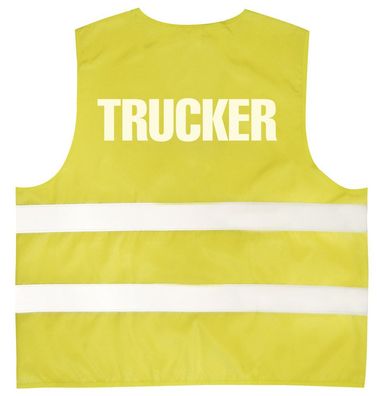 Warnweste mit Aufdruck - Trucker - 11568 gelb S/ M