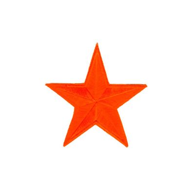 Aufnäher Patches Stern orange Gr. ca. 8 x 8cm 20652