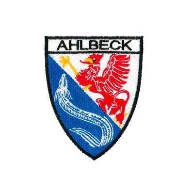 Aufnäher Patches Wappen Ahlbeck Gr. 7 x 9 cm 01030