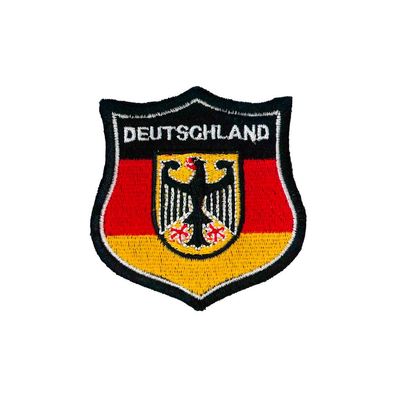 Aufnäher Patches Wappen Deutschland Gr. ca. 7,5 x 7,5 cm 01649