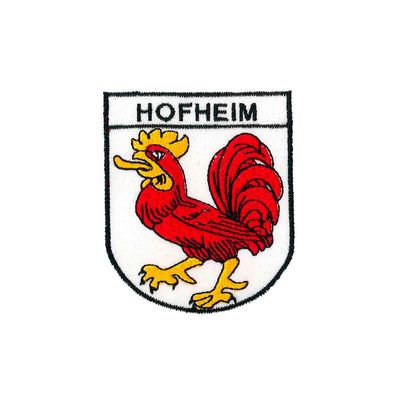 Aufnäher Patches Wappen Hofheim Gr. ca. 7 x 8,5 cm 01674