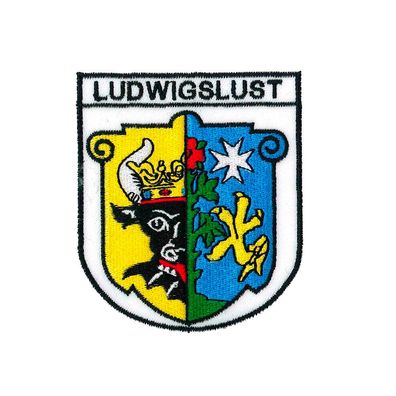 Aufnäher Patches Wappen Ludwigslust Gr. ca. 8 x 9,3 cm 01670
