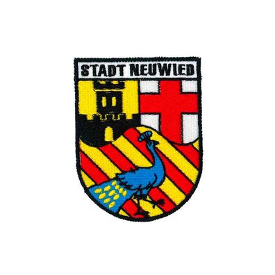 Aufnäher Patches Wappen Stadt Neuwied Gr. ca. 6,7 x 8,7 cm 01689