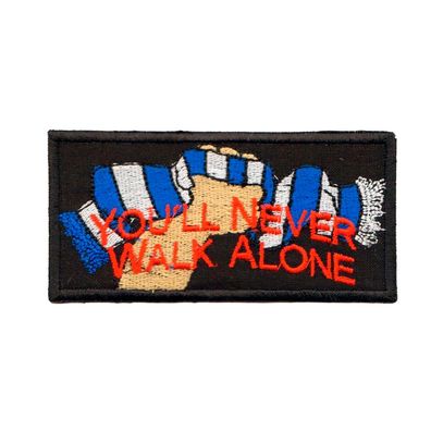 Aufnäher Patches You'll never walk alone Gr. ca. 10,5 x 5,3 cm 20589