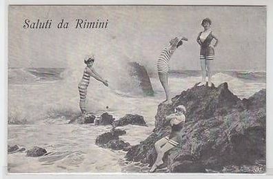 58212 Ak Saluti da Rimini Badescenen um 1910