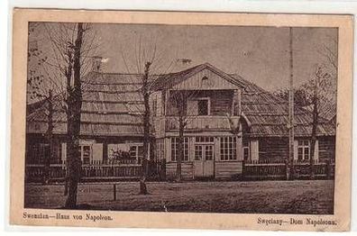 03425 Ak Swenzian in Litauen Haus von Napoleon um 1930