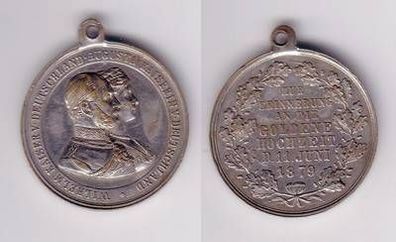 seltene Medaille Preussen zur Erinnerung an die goldene Hochzeit 1879