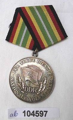 seltene DDR Medaille für treue Dienste NVA mit Punze 900er Silber