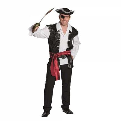 Piratenhemd "Piratenkapitän" - Größe: 50 - 60