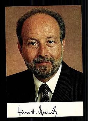 Hans A. Engelhard Autogrammkarte 80er Jahre Original Signiert + 8480