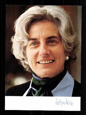 Dr. Helga Weye CDU Autogrammkarte 80er Jahre Original Signiert + 8522