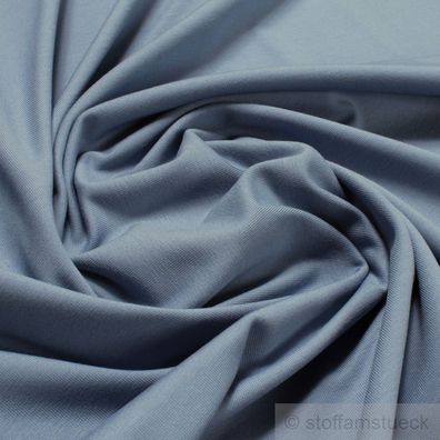 0,5 Meter Stoff Baumwolle Elastan Single Jersey pastellblau T-Shirt Tricot weich