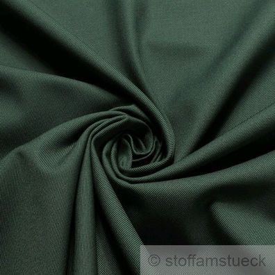 10 Meter Stoff Baumwolle Polyester Köper dunkelgrün grün fest robust Jeans